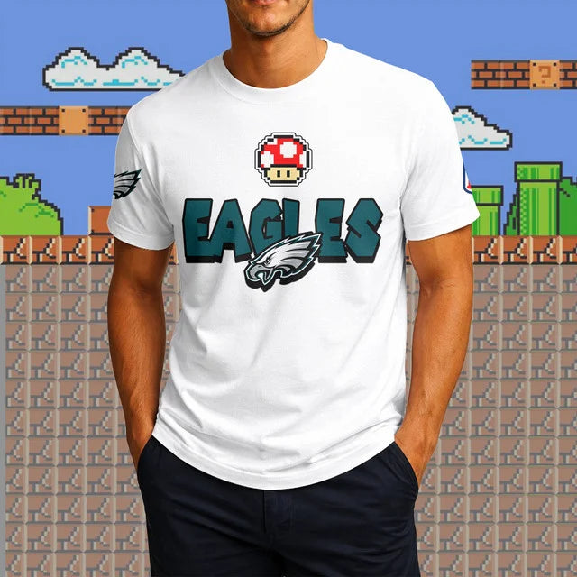 [SPECIAL OFFER] NEW CUSTOMIZED NFL02 PPE PHILADELPHIA EAGLES SUPER MARIO T-SHIRT, HOODIE, ZIP HOODIE