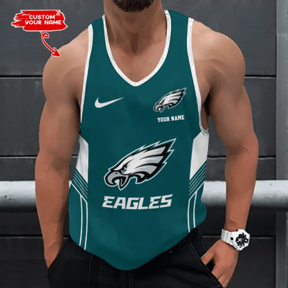 LIMITED EDITION - NEW CUSTOMIZED NFL02 PPE PHILADELPHIA EAGLES UNISEX TANK TOP