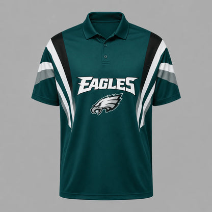 [SPECIAL OFFER] NEW CUSTOMIZED NFL02 PPE PHILADELPHIA EAGLES POLO SHIRT