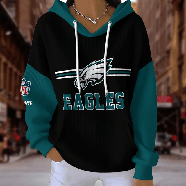 [SPECIAL OFFER] NEW CUSTOMIZED NFL02 PPE PHILADELPHIA EAGLES RIBBED HOODIE & SWEATSHIRT