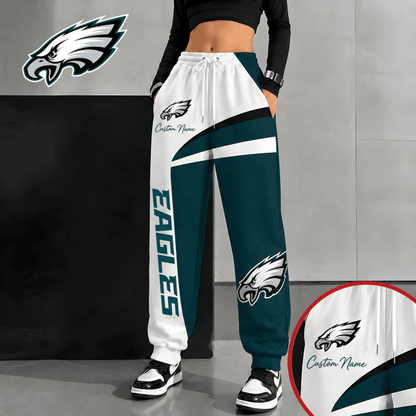 [SPECIAL OFFER] NEW CUSTOMIZED NFL02 PPE PHILADELPHIA EAGLES SWEATPANTS