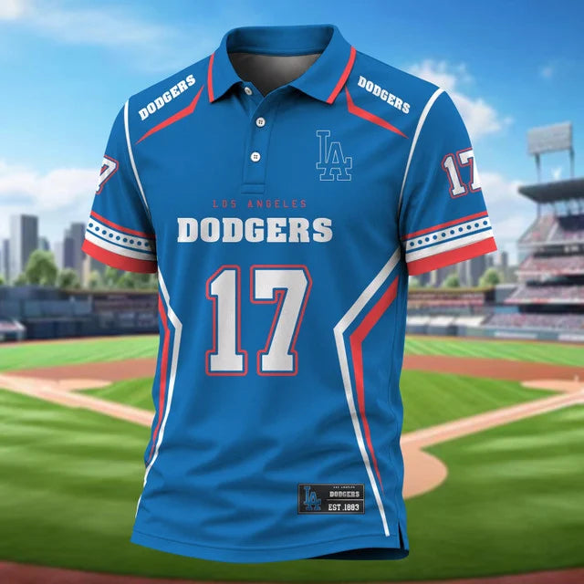 [FLASH SALE] NEW CUSTOMIZED MLB02 LAD LOS ANGELES DODGERS POLO SHIRT