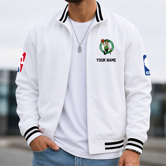 [HOT DEAL] NEW CUSTOMIZED NBA03 BCE BOSTON CELTICS MULTICOLOR MEN'S CASUAL JACKET