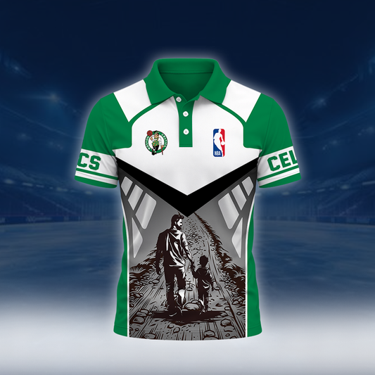 [HOT DEAL] NEW CUSTOMIZED NBA03 BCE BOSTON CELTICS POLO SHIRT