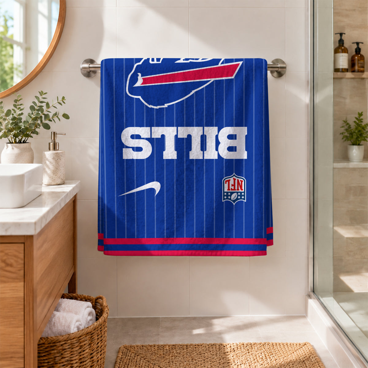 [SPECIAL OFFER] NEW CUSTOMIZED NFL03 BFB BUFFALO BILLS BEACH TOWEL