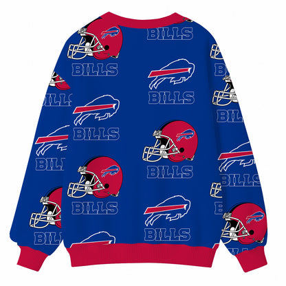 [SPECIAL OFFER] NEW CUSTOMIZED NFL03 BFB BUFFALO BILLS CARDIGAN