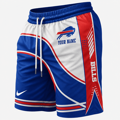 [SPECIAL OFFER] NEW CUSTOMIZED NFL03 BFB BUFFALO BILLS SHORT PANTS