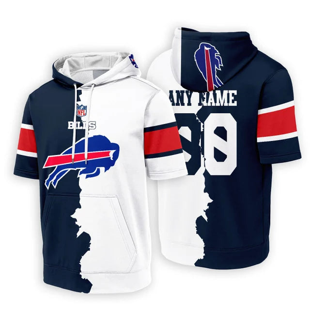 [SPECIAL OFFER] NEW CUSTOMIZED NFL03 BFB BUFFALO BILLS SHORT SLEEVE HOODIE T-SHIRT