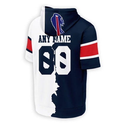[SPECIAL OFFER] NEW CUSTOMIZED NFL03 BFB BUFFALO BILLS SHORT SLEEVE HOODIE T-SHIRT