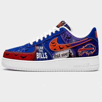 [SPECIAL OFFER] NEW CUSTOMIZED NFL03 BFB BUFFALO BILLS HALLOWEEN AF1 SHOES