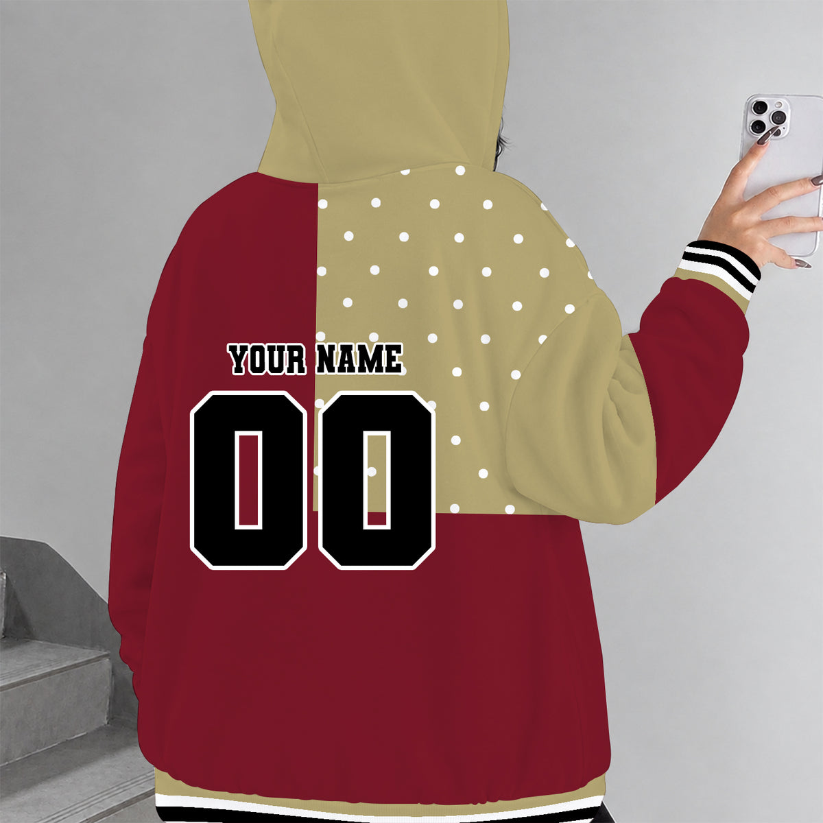 [FAN FAVORITE] NEW CUSTOMIZED NCAA MFF03 BOE BOSTON COLLEGE EAGLES STRAPPY ZIP HOODIE