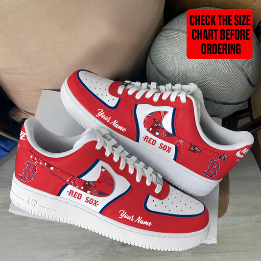 [FLASH SALE] NEW CUSTOMIZED MLB03 BRS BOSTON RED SOX AF1 SHOES