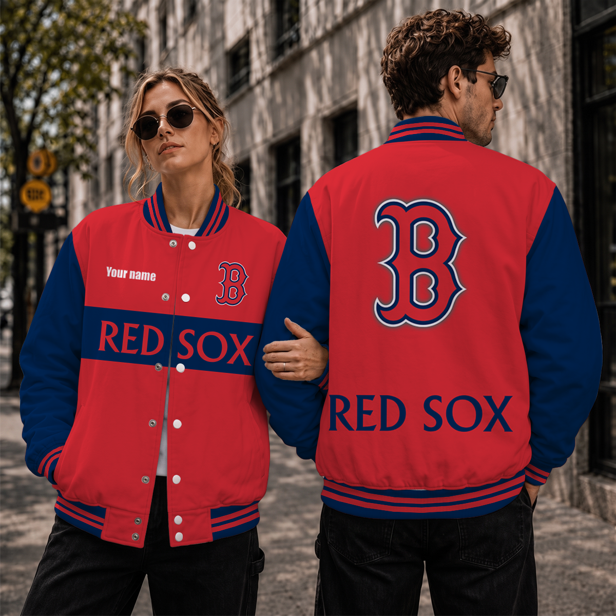 [FLASH SALE] NEW CUSTOMIZED MLB03 MLB03 BRS BOSTON RED SOX VARSITY & BASEBALL JACKET