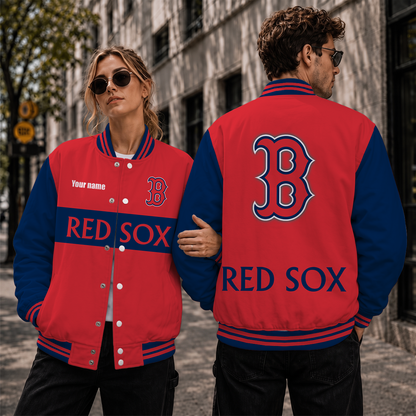 [FLASH SALE] NEW CUSTOMIZED MLB03 MLB03 BRS BOSTON RED SOX VARSITY & BASEBALL JACKET