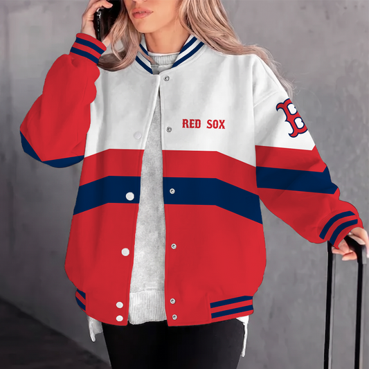 [FLASH SALE] NEW CUSTOMIZED MLB03 MLB03 BRS BOSTON RED SOX VARSITY & BASEBALL JACKET