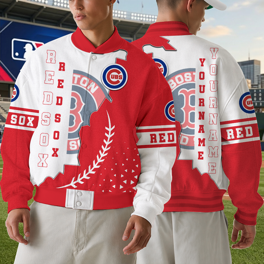 [FLASH SALE] NEW CUSTOMIZED MLB03 MLB03 BRS BOSTON RED SOX VARSITY & BASEBALL JACKET