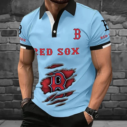 [FLASH SALE] NEW CUSTOMIZED MLB03 BRS BOSTON RED SOX POLO SHIRT