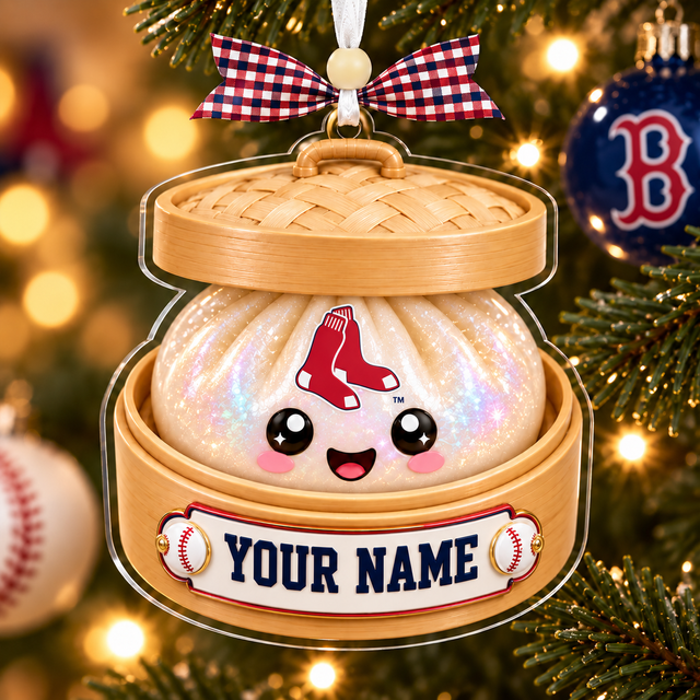 [FLASH SALE] NEW CUSTOMIZED MLB03 BRS BOSTON RED SOX CHRISTMAS ACRYLIC ORNAMENT