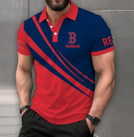 [FLASH SALE] NEW CUSTOMIZED MLB03 BRS BOSTON RED SOX POLO SHIRT