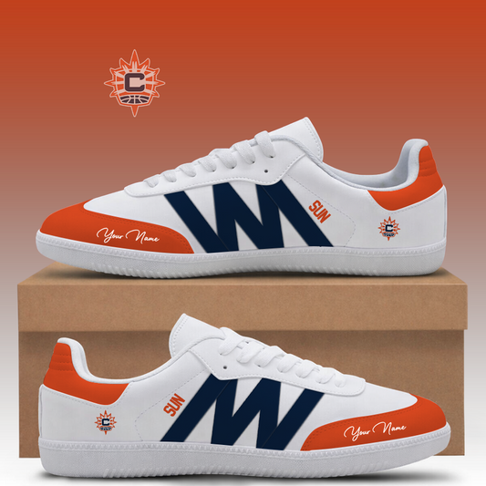 [FAN FAVORITE] NEW CUSTOMIZED WNBA03 CTS CONNECTICUT SUN CLASSIC SNEAKERS