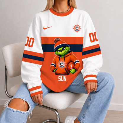 [FAN FAVORITE] NEW CUSTOMIZED WNBA03 CTS CONNECTICUT SUN UNISEX SWEATSHIRT