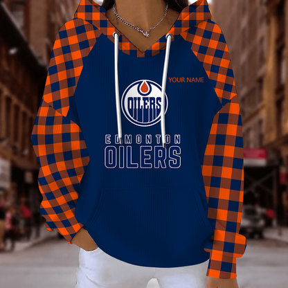 [SUPER SALE] NEW CUSTOMIZED NHL03 EMO EDMONTON OILERS RIBBED HOODIE & SWEATSHIRT