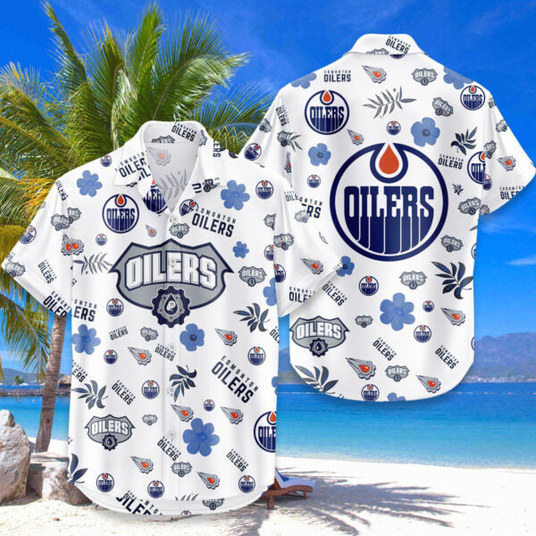 [SUPER SALE ]  NEW CUSTOMIZED NHL03 EMO EDMONTON OILERS UNISEX HAWAIIAN SHIRT