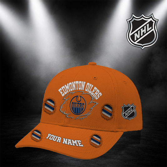 [SUPER SALE] NEW CUSTOMIZED NHL03 EMO EDMONTON OILERS CLASSIC CAP