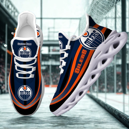 [SUPER SALE ] NEW CUSTOMIZED NHL03 EMO EDMONTON OILERS MAX SOUL SHOES