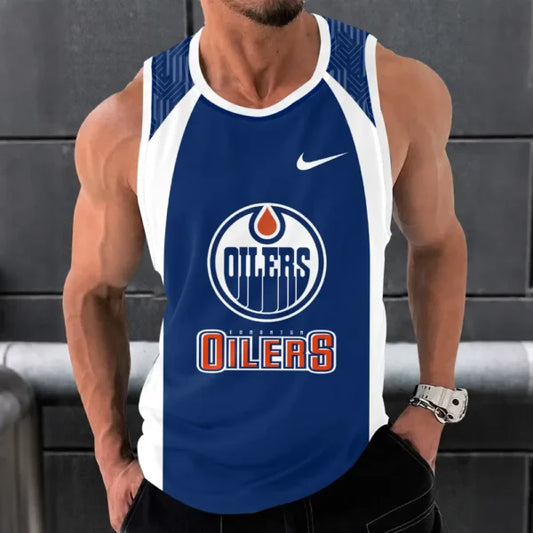 [SUPER SALE] NEW CUSTOMIZED NHL03 EMO EDMONTON OILERS UNISEX TANK TOP