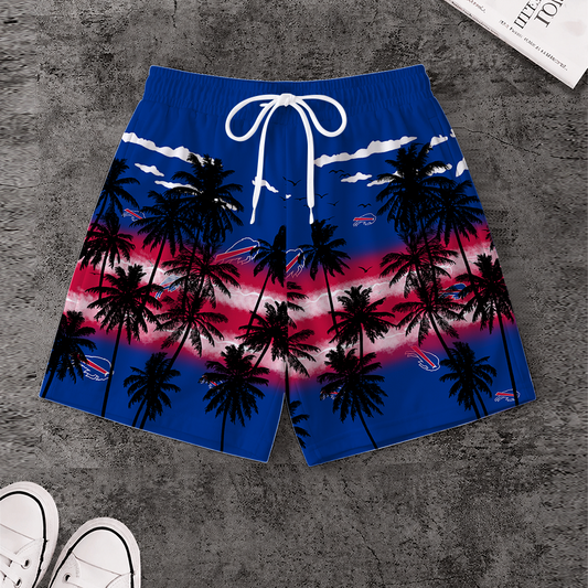 [SPECIAL OFFER] NEW CUSTOMIZED NFL03 BFB BUFFALO BILLS SHORT PANTS