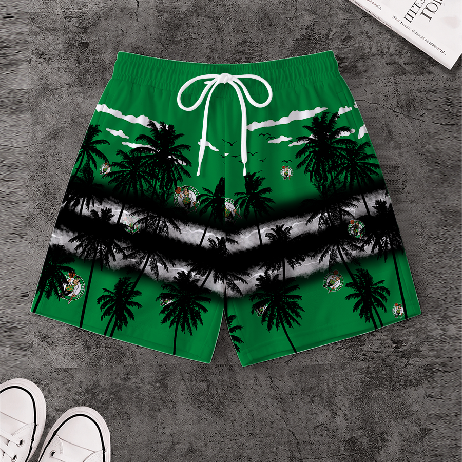 [HOT DEAL] NEW CUSTOMIZED NBA03 BCE BOSTON CELTICS SHORT PANTS