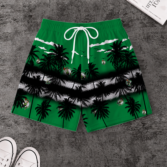 [HOT DEAL] NEW CUSTOMIZED NBA03 BCE BOSTON CELTICS SHORT PANTS