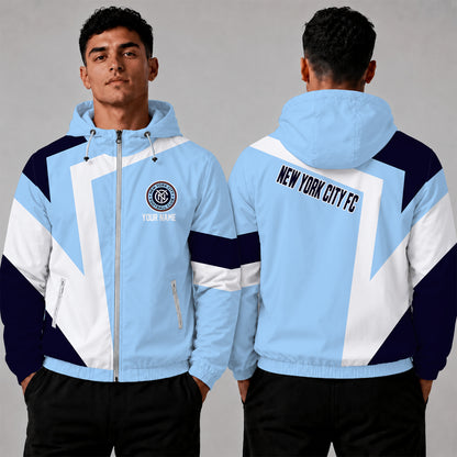 [FAN EXCLUSIVE] NEW CUSTOMIZED MLS03 NYC NEW YORK CITY FC WINDBREAKER JACKET