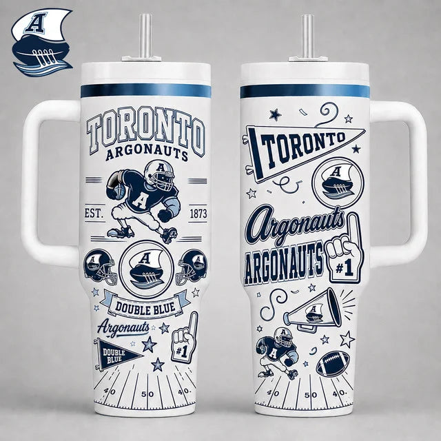 [FAN EXCLUSIVE] NEW CUSTOMIZED CFL03 TOR TORONTO ARGONAUTS HALLOWEEN  40OZ TUMBLER