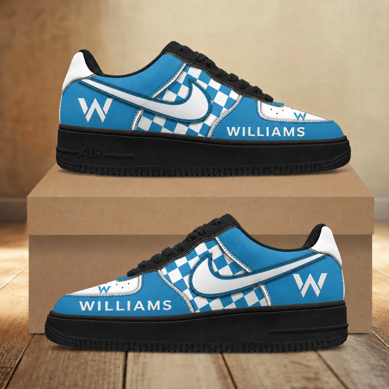 [FAN MUST-HAVE] NEW CUSTOMIZED F103 WIL WILLIAMS AF1 SNEAKERS