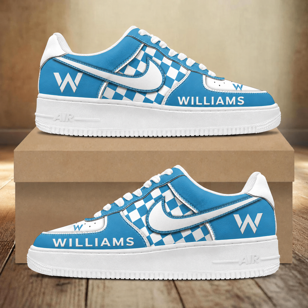 [FAN MUST-HAVE] NEW CUSTOMIZED F103 WIL WILLIAMS AF1 SNEAKERS