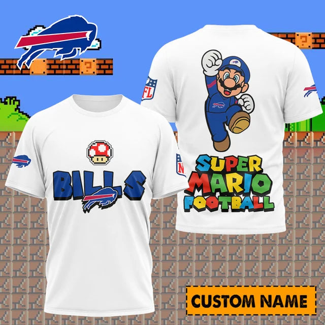 [SPECIAL OFFER] NEW CUSTOMIZED NFL03 BFB BUFFALO BILLS SUPER MARIO T-SHIRT, HOODIE, ZIP HOODIE