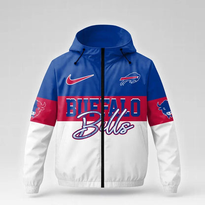[SPECIAL OFFER] NEW CUSTOMIZED NFL03 BFB BUFFALO BILLS WINDBREAKER JACKET