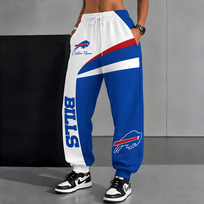 [SPECIAL OFFER] NEW CUSTOMIZED NFL03 BFB BUFFALO BILLS SWEATPANTS