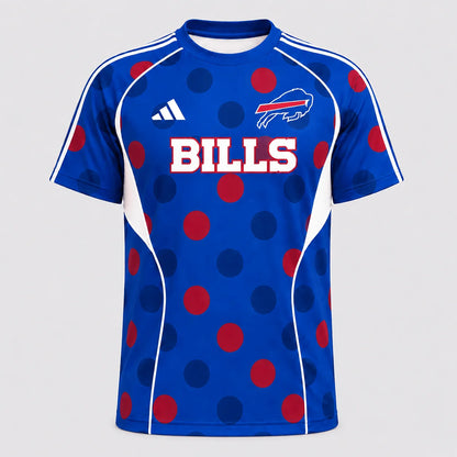 [SPECIAL OFFER] NEW CUSTOMIZED NFL03 BFB BUFFALO BILLS RAGLAN TEE