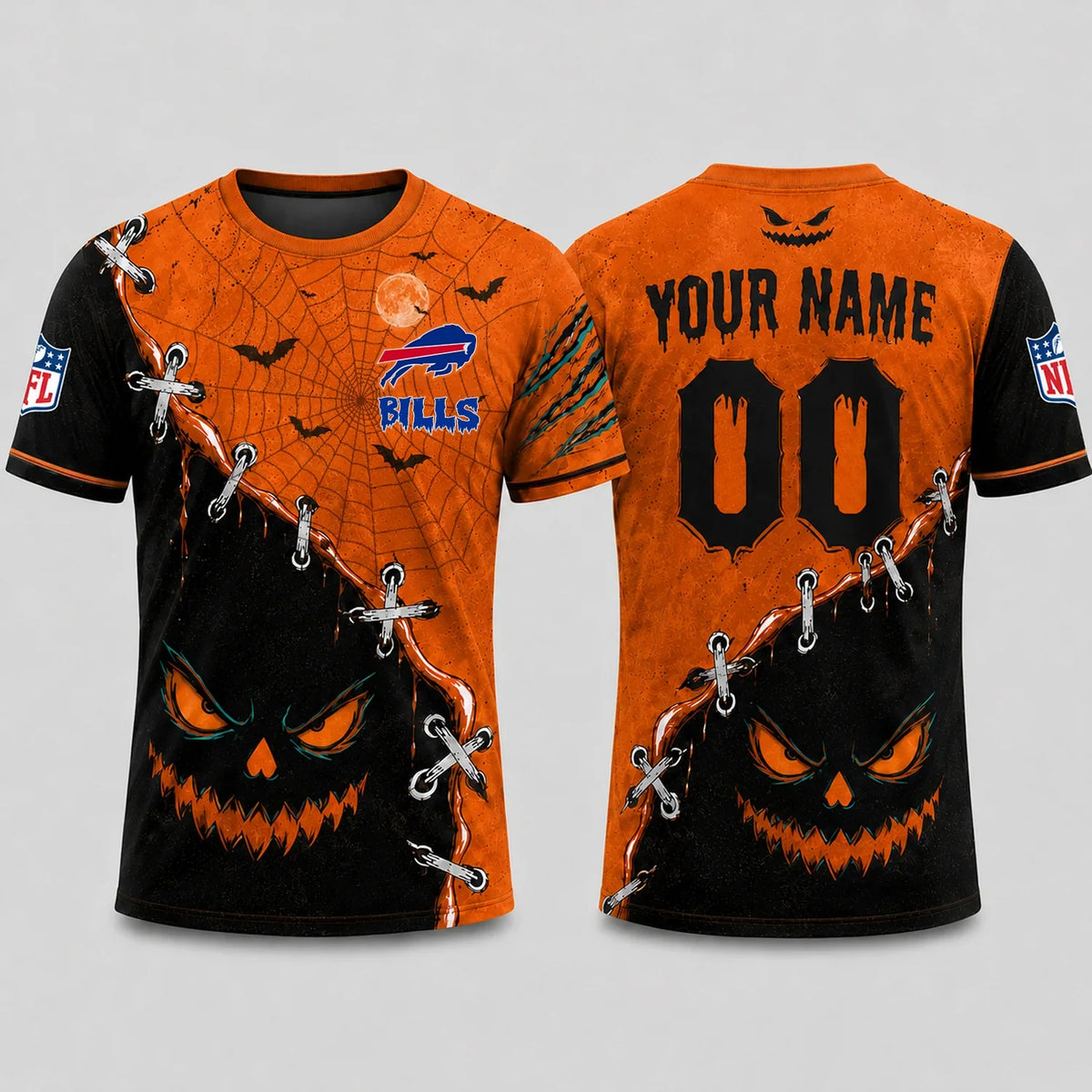 [SPECIAL OFFER] NEW CUSTOMIZED NFL03 BFB BUFFALO BILLS HALLOWEEN T-SHIRT, HOODIE & ZIP HOODIE