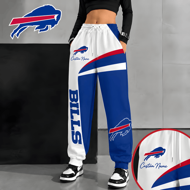 [SPECIAL OFFER] NEW CUSTOMIZED NFL03 BFB BUFFALO BILLS SWEATPANTS