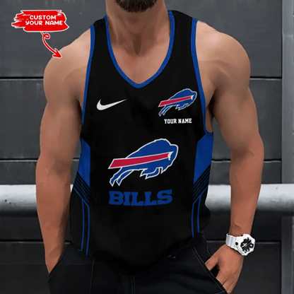 LIMITED EDITION - NEW CUSTOMIZED NFL03 BFB BUFFALO BILLS UNISEX TANK TOP