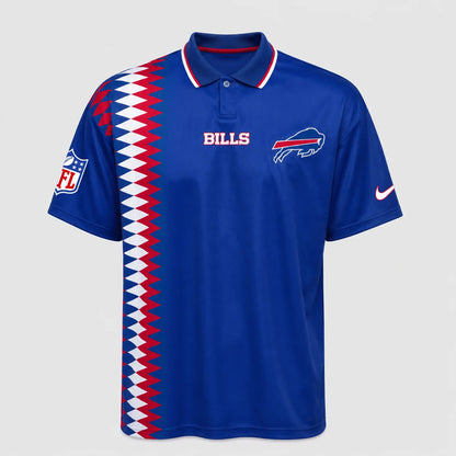 [SPECIAL OFFER] NEW CUSTOMIZED NFL03 BFB BUFFALO BILLS POLO SHIRT