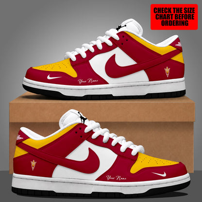 [FAN FAVORITE] NEW CUSTOMIZED NCAA FBS04 ASS ARIZONA STATE SUN DEVILS DUNK LOW SHOES