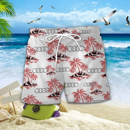 [FAN MUST-HAVE] NEW CUSTOMIZED F104 AUD AUDI UNISEX HAWAIIAN SHIRT & SHORTS SET
