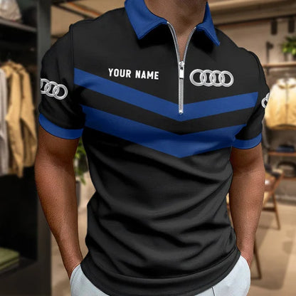 [FAN MUST-HAVE] NEW CUSTOMIZED F104 AUD AUDI ZIP POLO SHIRT