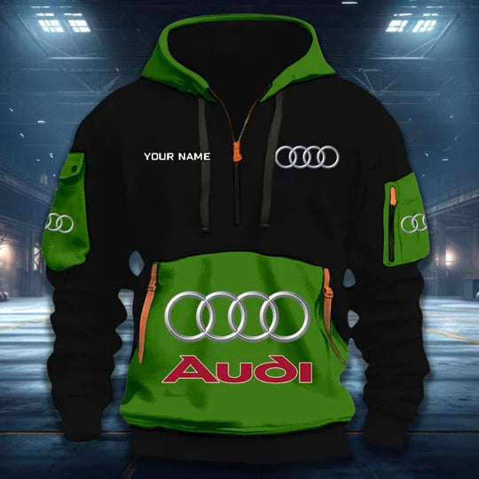[FAN MUST-HAVE] NEW CUSTOMIZED F104 AUD AUDI QUARTER ZIP HOODIE