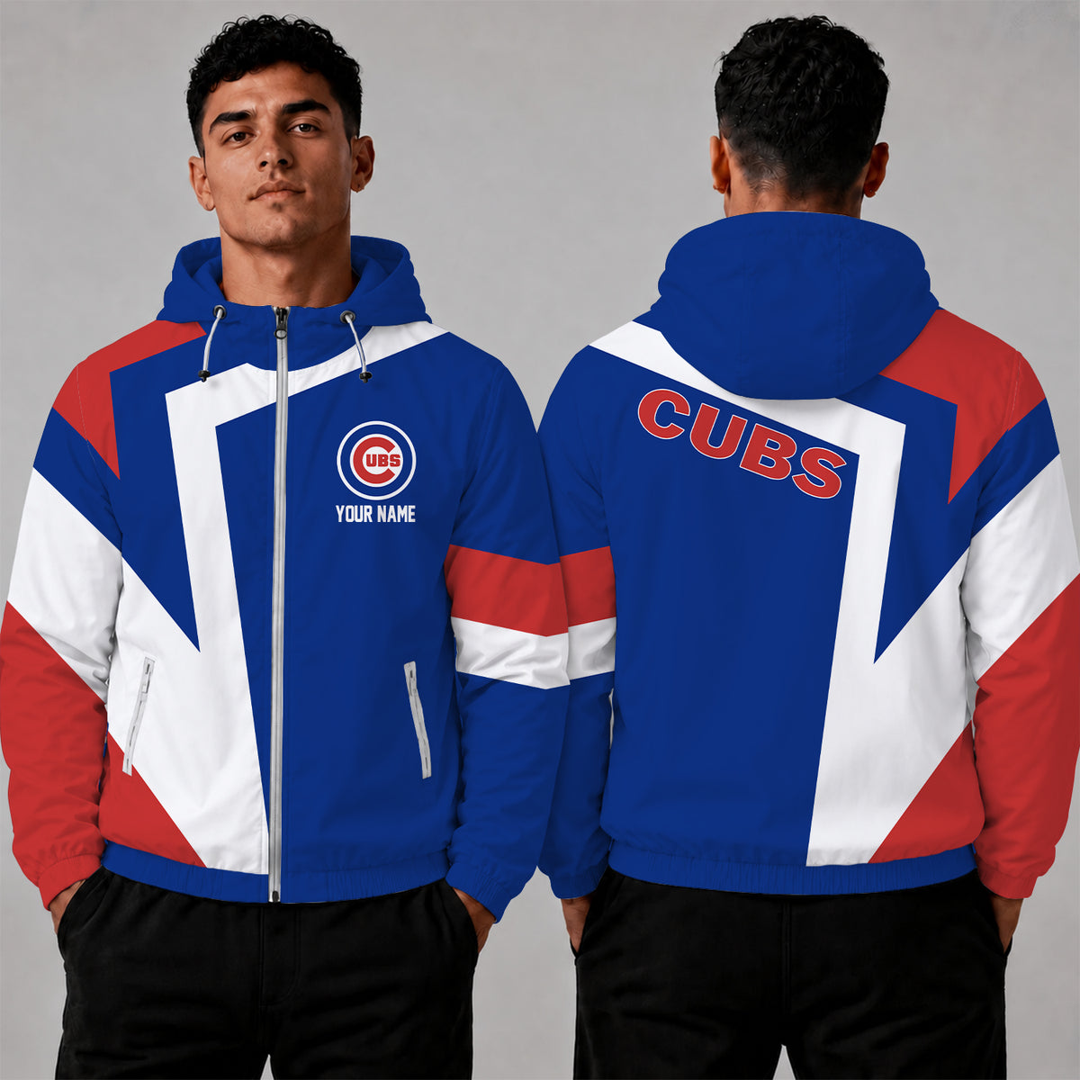 [FLASH SALE] NEW CUSTOMIZED MLB04 CCS CHICAGO CUBS WINDBREAKER JACKET